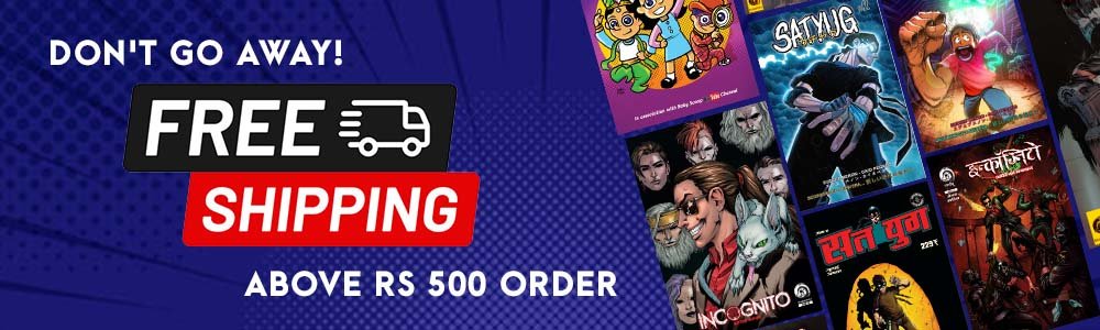 500 shipping free indian comics